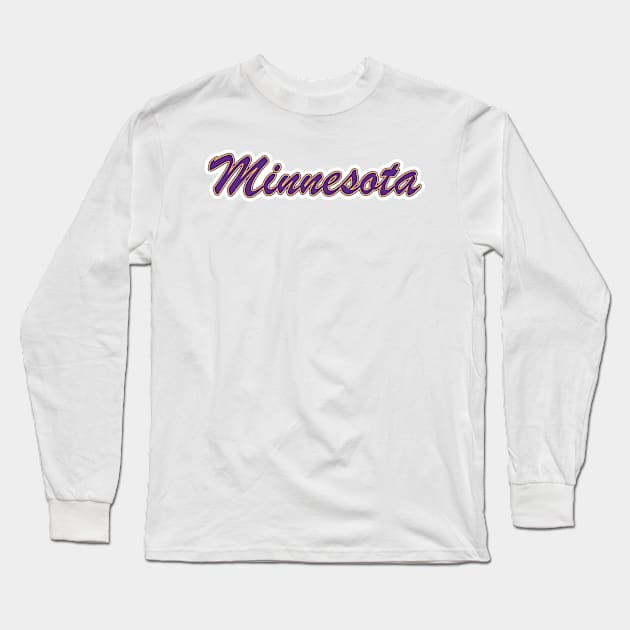 Football Fan of Minnesota Long Sleeve T-Shirt by gkillerb